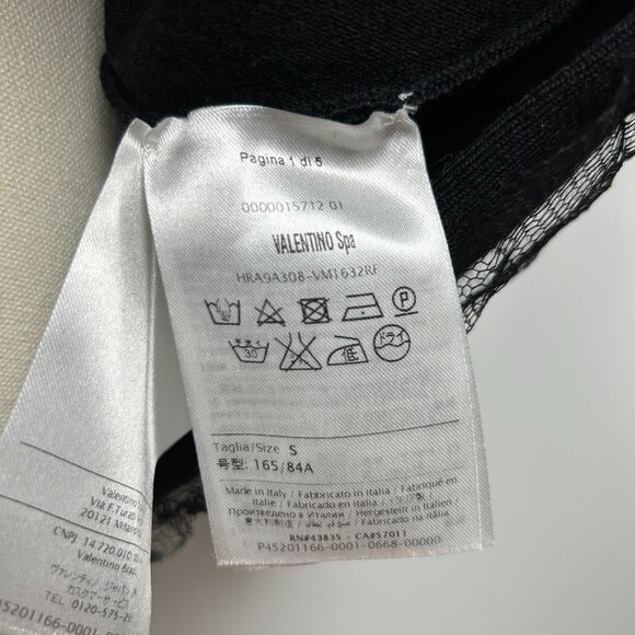 RED Valentino Virgin Wool Mini Dress with Lace Trim Size US Small - Picture 7 of 7